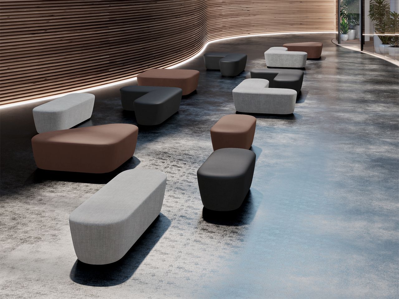 Ткань пуф FREZZA радар ARCH-00068229 - Вид №1