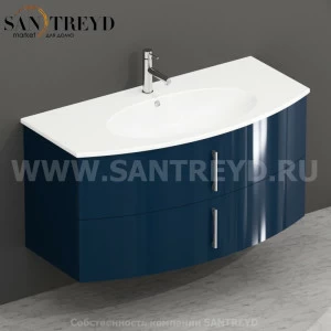 MDMC10Y026 Тумба с двумя ящиками 100 см синяя Globo 4ALL Италия