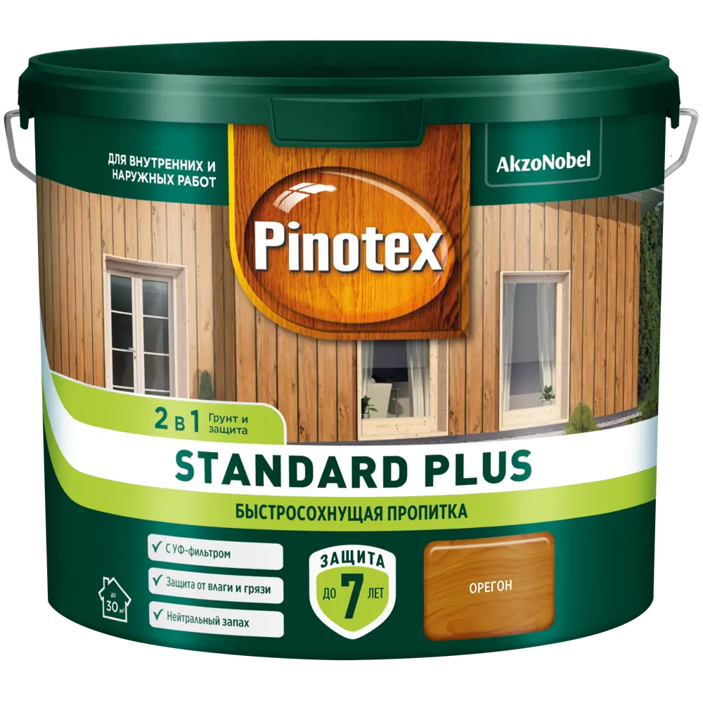 PINOTEX Standard Plus - антисептик для дерева с УФ-защитой и воском 86543993 STLM-0069887 - Вид №1