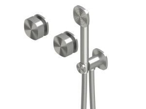 Смеситель для душа с 3 отверстиями из нержавеющей стали с ручным душем