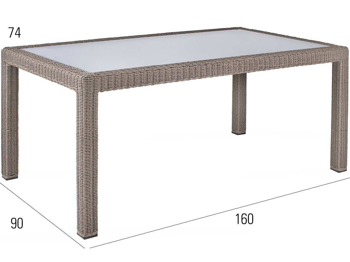98.00.0708 Обеденный набор Bellini Koala 13 шт. - в т.ч. 6 кресел Bellini koala, 6 подушек для сидений (цвет на ваш выбор), 1 стол Bellini 90 × 160 Mbm  - Вид №2