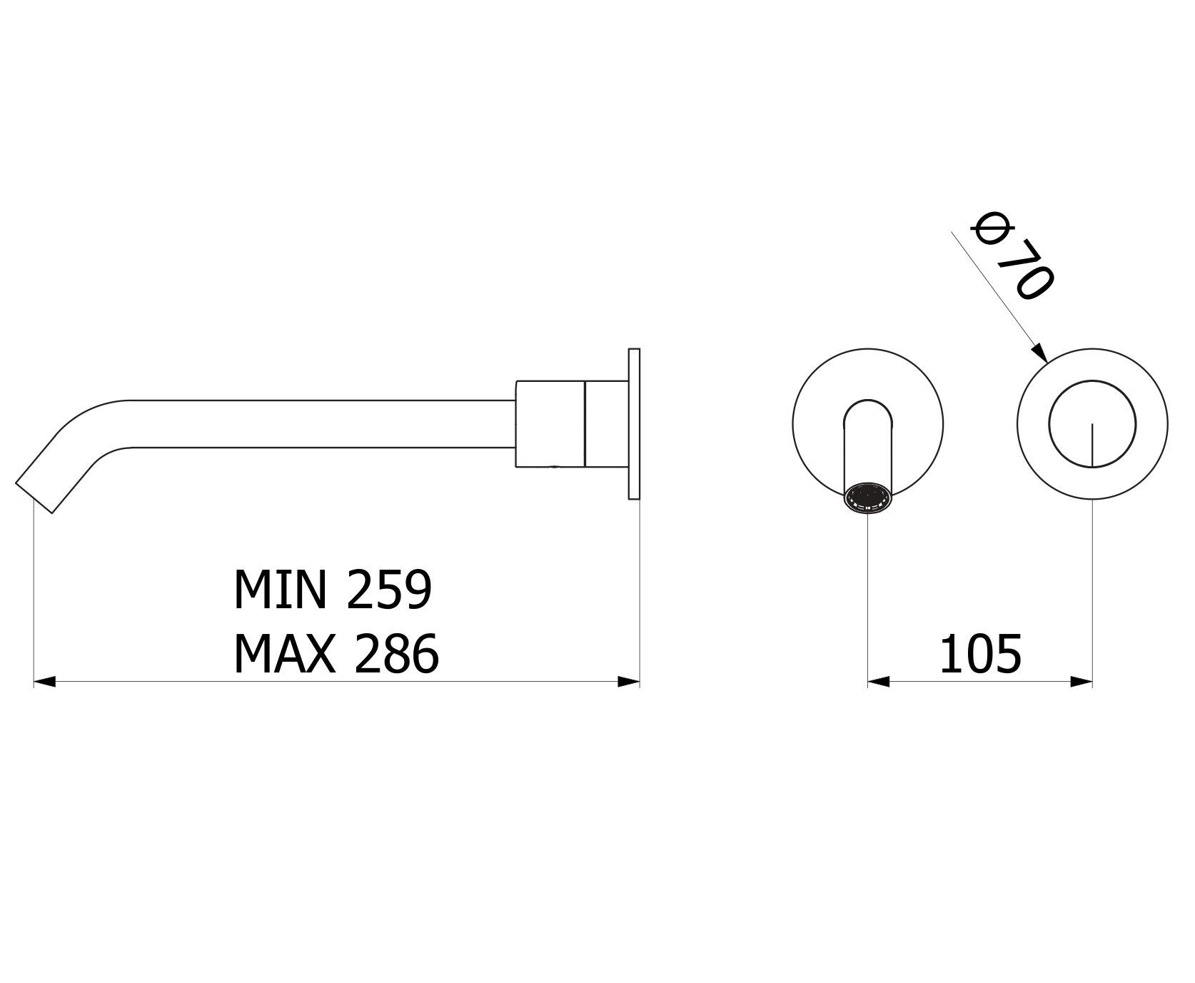 Смеситель для раковины из нержавеющей стали с 2 отверстиями IB торт ARCH-00045413 - Вид №2