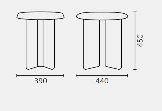 Металлический овальный журнальный столик Leyform SLIM ARCH-00055298 - Вид №12