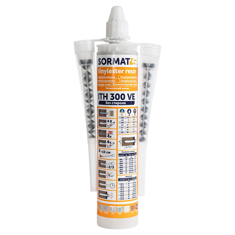 Анкер химический Sormat ITH 300 VE 300 мл STLM-2057030