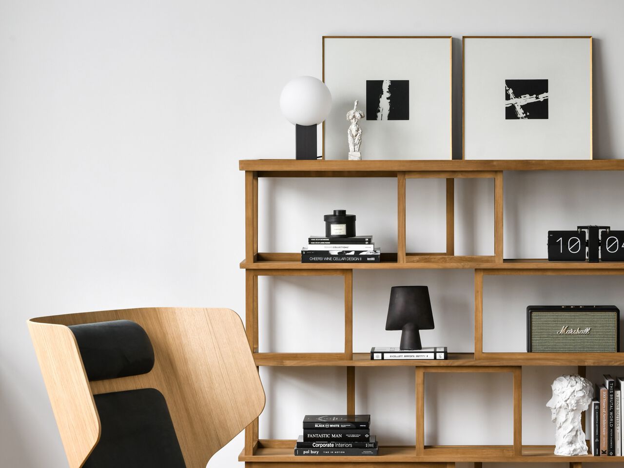 Самонесущий книжный шкаф из массива дерева Air Division HDB ARCH-00006450 - Вид №4