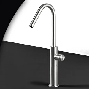 Смеситель для раковины HIRO HIR3S серебристый матовый