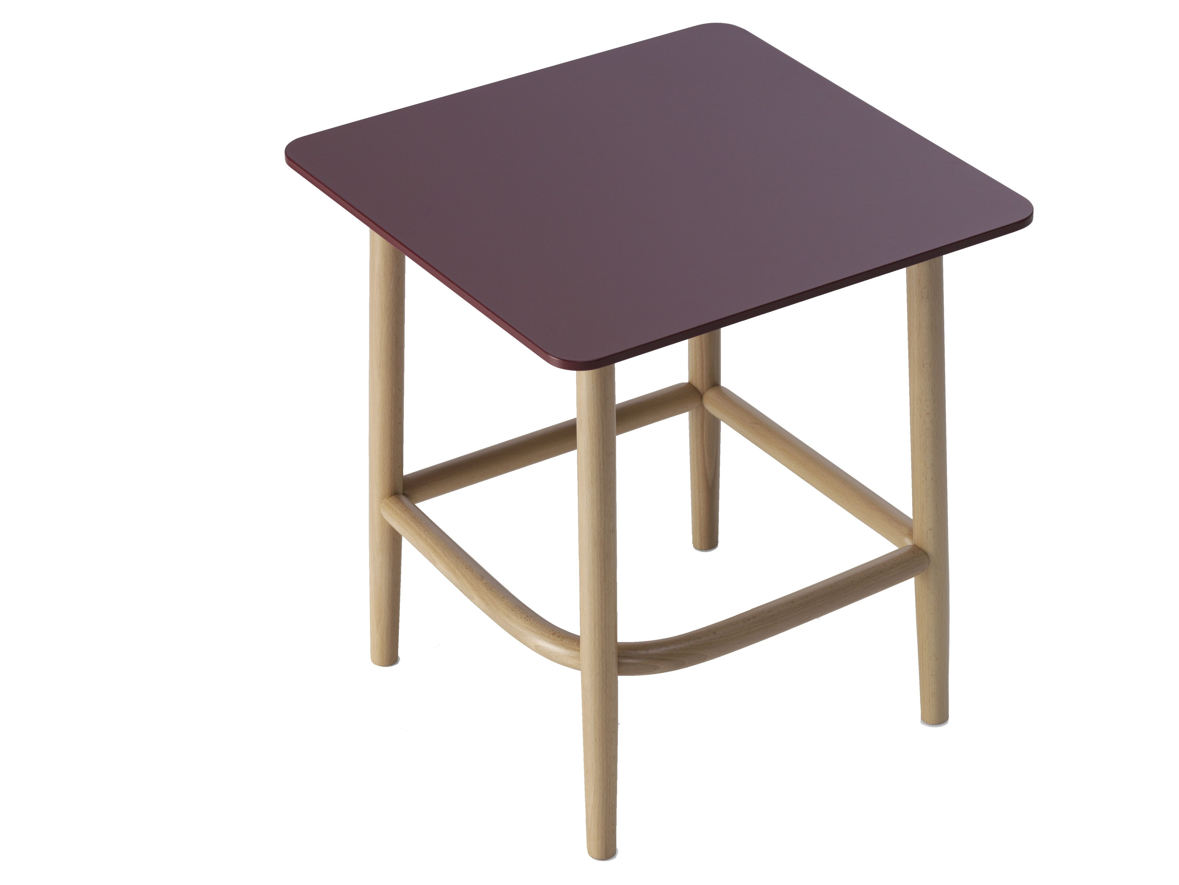 Деревянный квадратный журнальный столик Wiener GTV Design Single Curve ARCH-00086739 - Вид №1