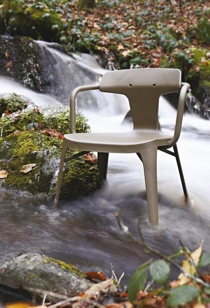 Tolix Штабелируемый стул из нержавеющей стали с подлокотниками sun-id-1450628 - Вид №11