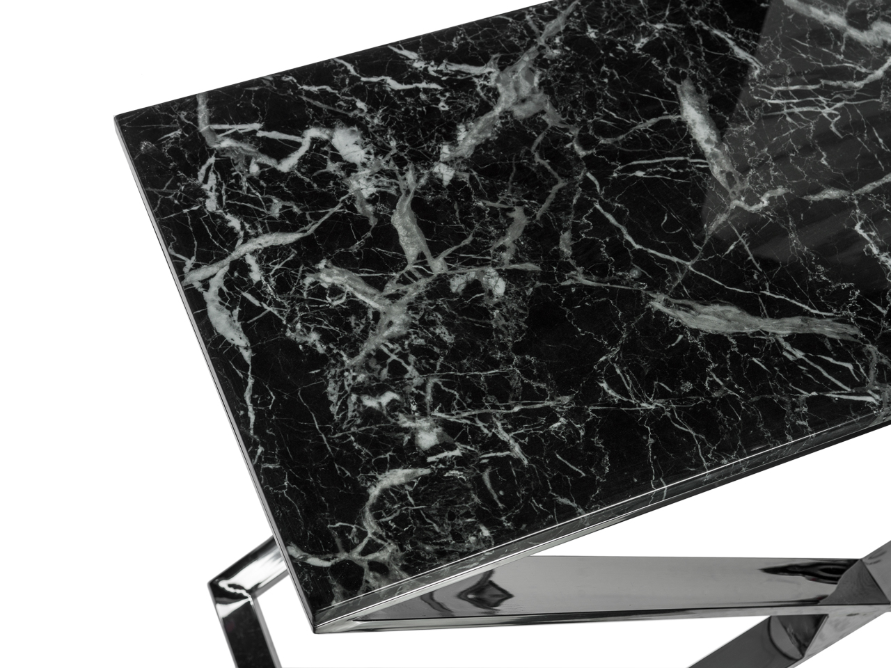 Консоль темно-серая с мраморной столешницей Botella ДОМАШНЯЯ ОБСТАНОВКА SKY 045165 Серый Santreyd - Вид №2