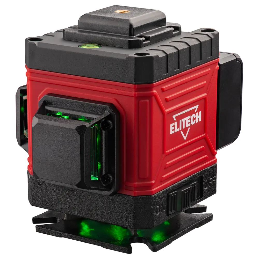 Лазерный нивелир Elitech ПЛ 12Л-ЗЕЛ с зеленым лучом 25 м 89365366 STLM-0849103