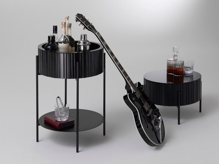 müller möbelfabrikation Высокий круглый металлический журнальный столик с местом для хранения вещей Twist sun-id-1369109 - Вид №2