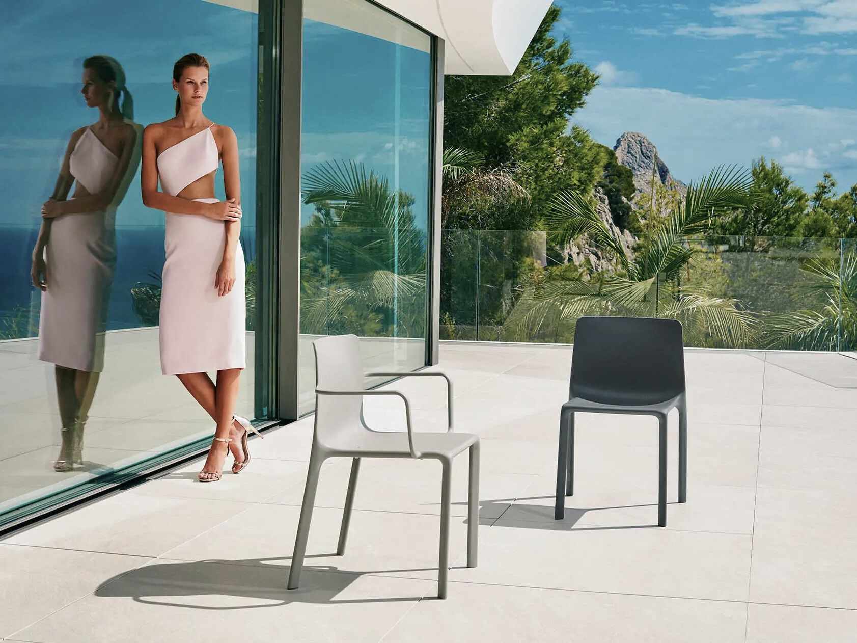 Садовый стул с подлокотниками Vondom Kes ARCH-00037499 - Вид №8