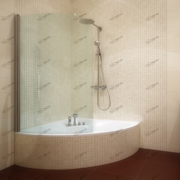 70X150GV601R Душевое ограждения на борт вынны GUTEWETTER Германия LUX