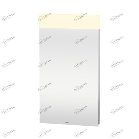DS746603737 DuraStyle Зеркало с подсветкой Белый алюминий, декор Duravit