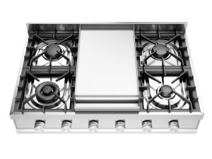 Газовая плита из нержавеющей стали