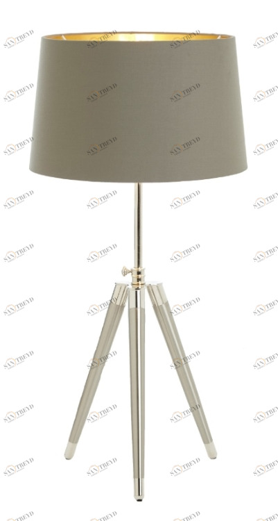 Настольная лампа Lorca Tripod (только основание) от RVAstley 5870 RVASTLEY КЛАССИЧЕСКИЕ 061977 Серый;хром 