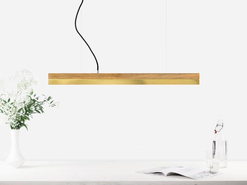 GANTlights Led подвесной светильник из дуба и латуни C sun-id-1429399 - Вид №1