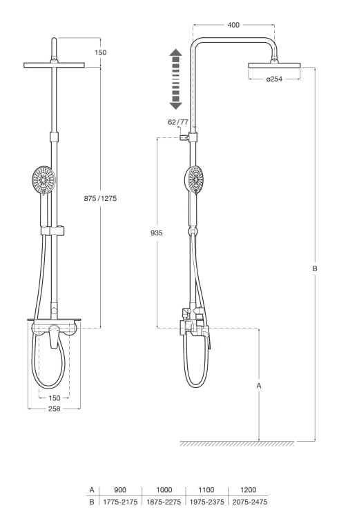 Хромированная латунная настенная душевая колонна с ручным душем Roca M-ROUND 5A9790C00 ARCH-00062359 - Вид №2