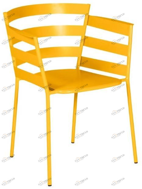 Fermob Садовый стул из стали с подлокотниками Rythmic 4402