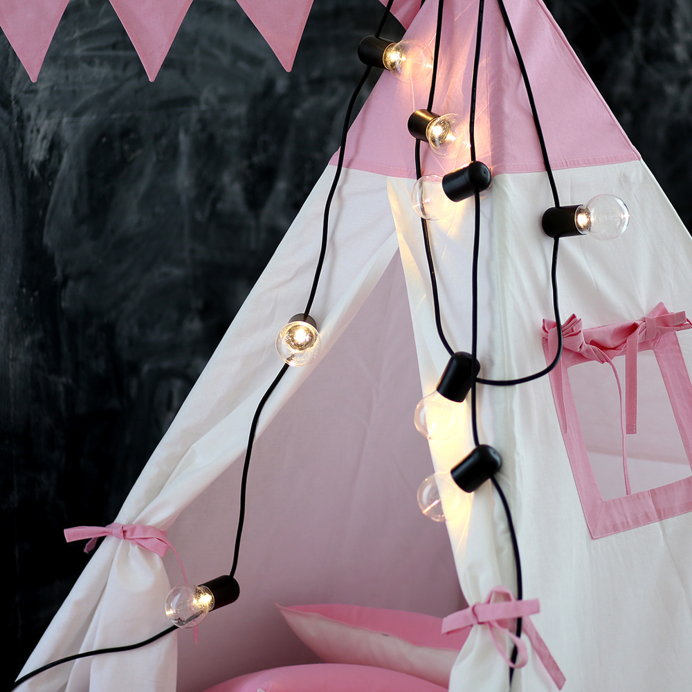 Вигвам Simple Pink с окном,карманом и флажками VAMVIGVAM SIMPLE PINK 281914 Белый;розовый Santreyd  - Вид №8