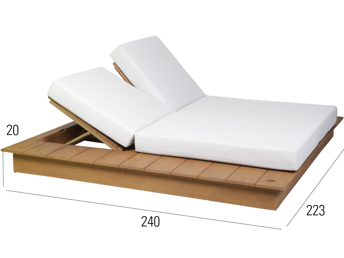 72.00.0565 La Villa Daybed - двуспальная кровать борнео, включая обивку Mbm  - Вид №2