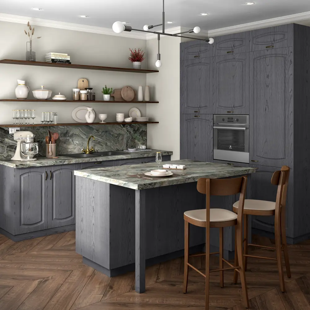 Фальшпанель для шкафа Delinia ID Петергоф грей 58x76.8 см МДФ цвет графит STLM-2147072 - Вид №6