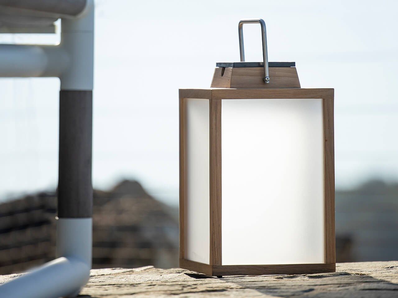 Фонарь на солнечной энергии из тикового дерева Les Jardins® Традиция ARCH-00015131