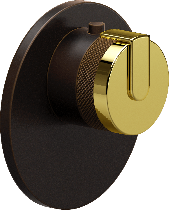 E-8027-R1PBE-L1PB-OB-T Термостатический переключатель 3/4-Внешняя часть GRAFF MOD+