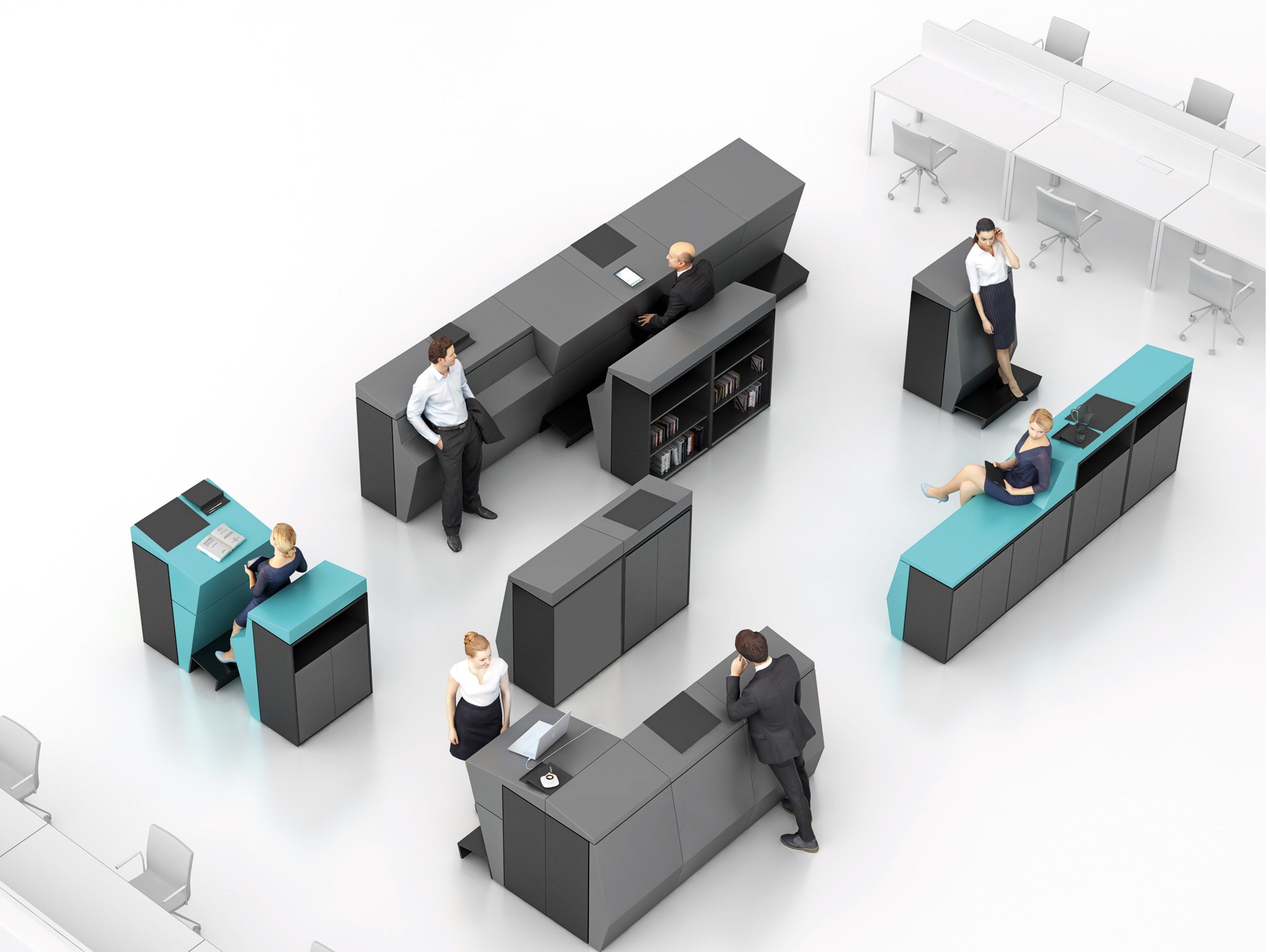 Обивка офисных модулей из пены QM Quinze & Milan LEAN ARCH-00124076 - Вид №9