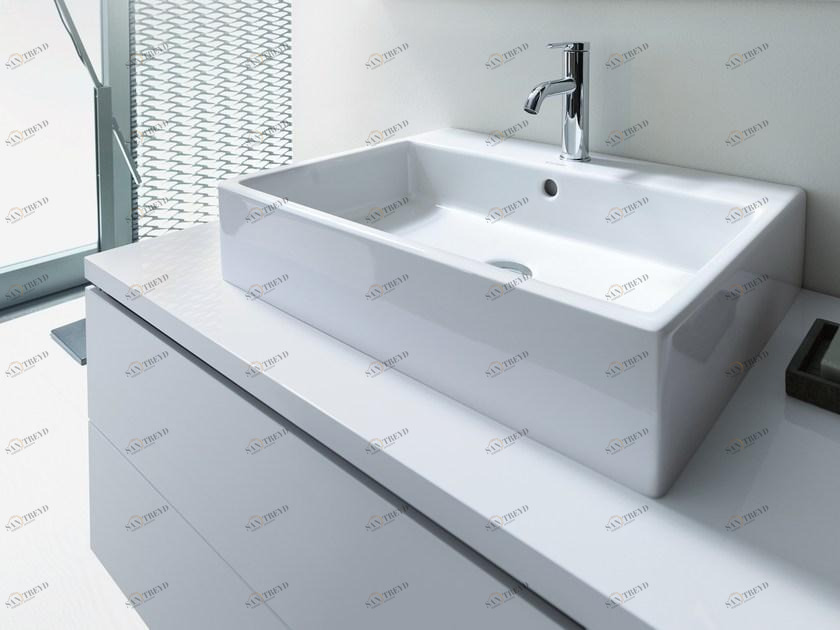 Накладная раковина на столешницу  овальная Duravit Vero Air sun-id-1449375