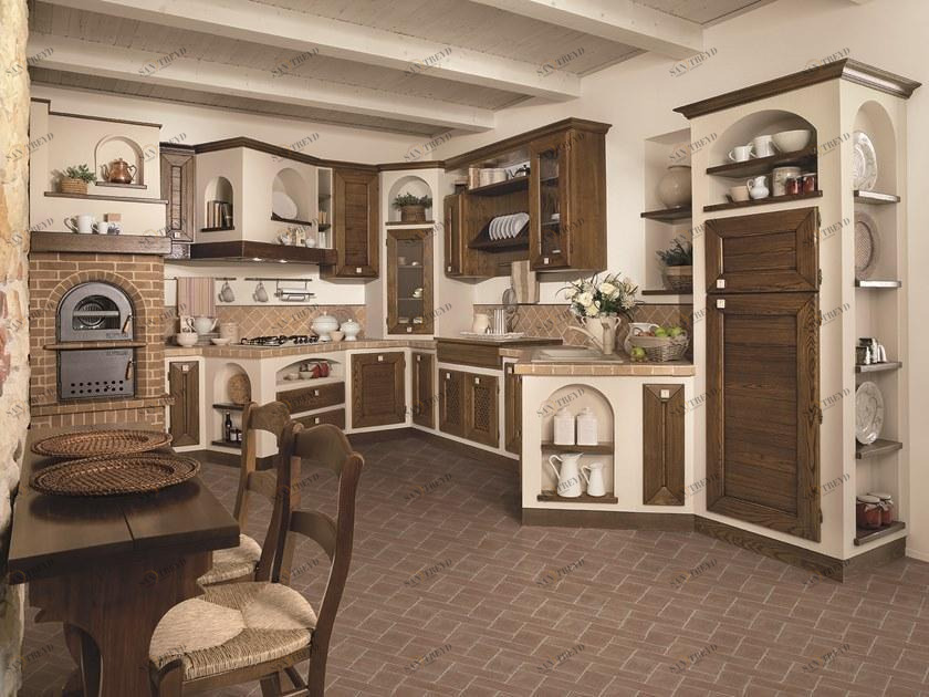 Cucine Lube Кухня из ясеня с ручками Muratura sun-id-1393976