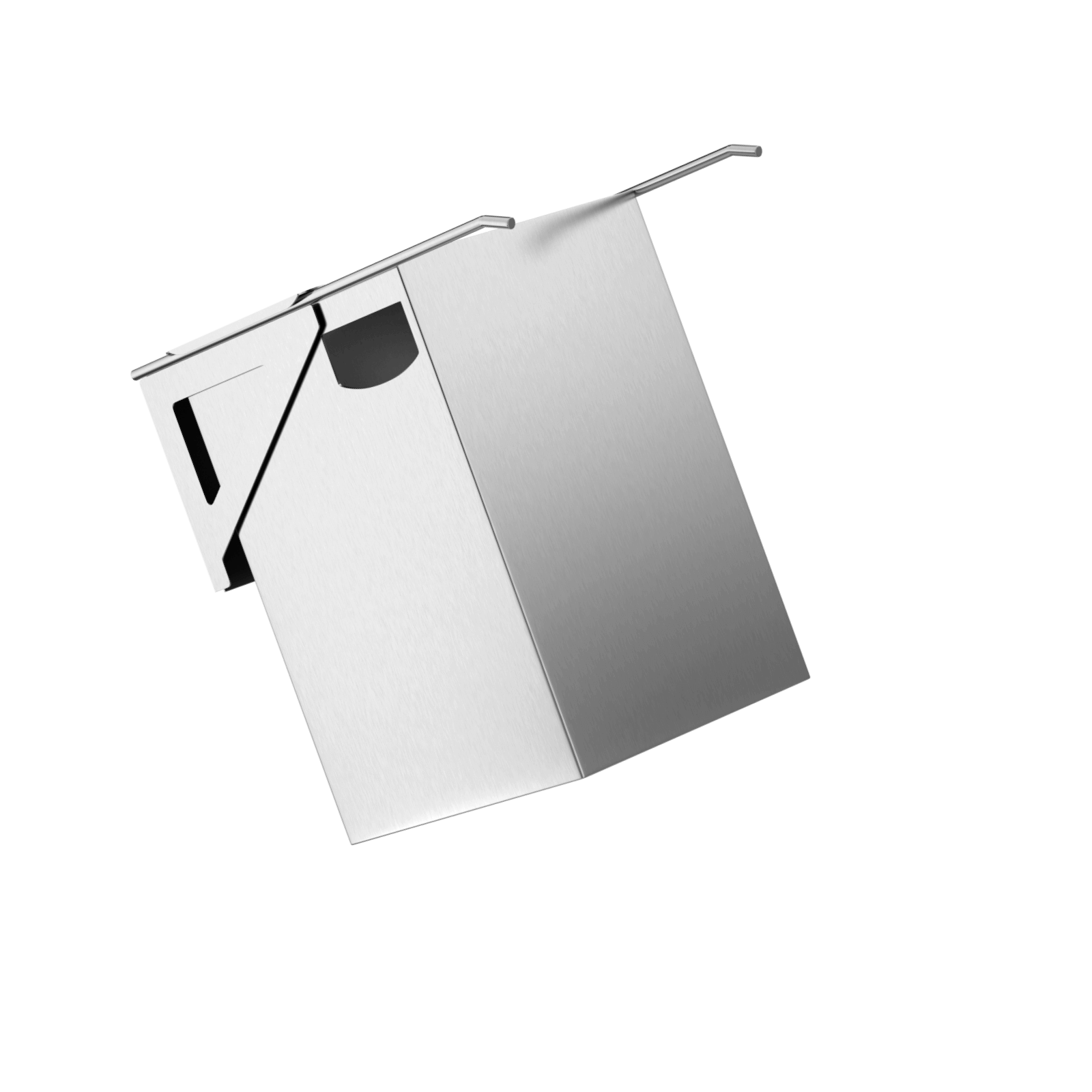 P775-S Мусорное ведро из нержавеющей стали под столешницу объемом 40 л с настенным держателем Duten 