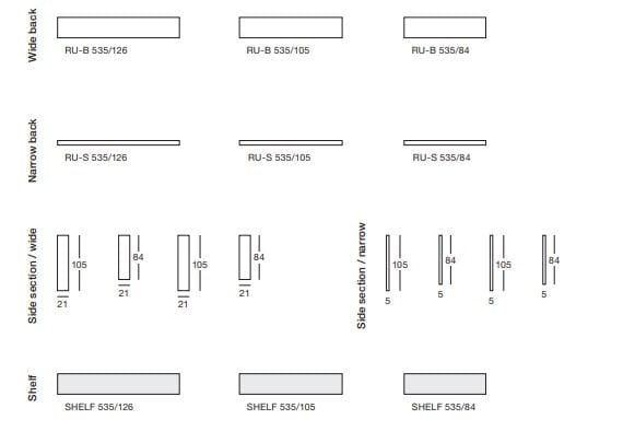 Ткань диван Rolf Benz Rolf Benz 535 LIV ARCH-00000419