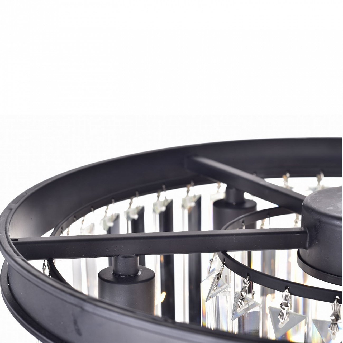 Подвесной светильник Odeon 6 black/clear от Delight Collection KR0387P-6/clear DELIGHT COLLECTION ДИЗАЙНЕРСКИЕ 243735 Прозрачный;черный  - Вид №3