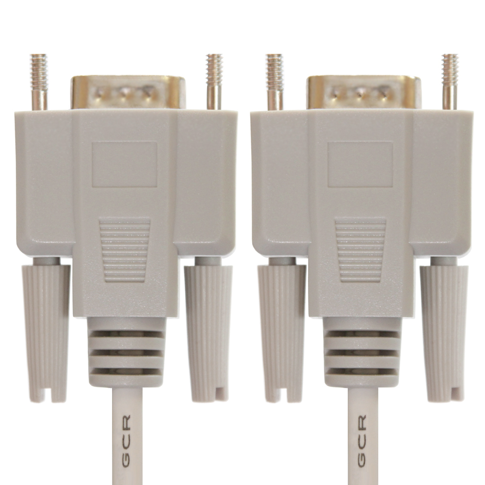 GCR-DB901-15m кабель 15.m 0-модемный com линковочный, db9/db9 9f/9f, серый, 30 awg, Greenconnect Santreyd  - Вид №2