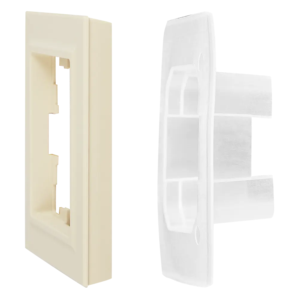 Рамка для розеток и выключателей IEK Brite 1 пост цвет бежевый 87761291 STLM-2192373 - Вид №3
