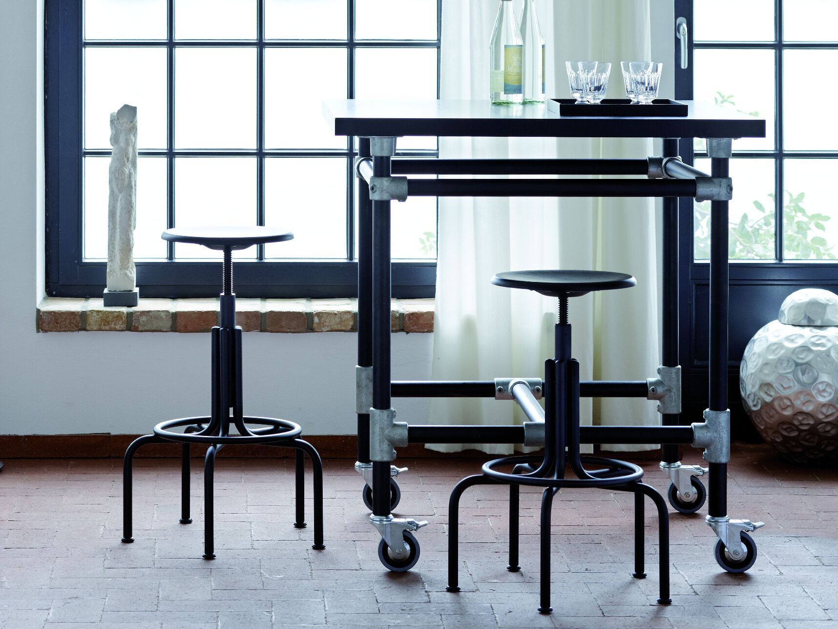 Регулируемая высота железный стул LAMBERT Industrie ARCH-00132869 - Вид №2