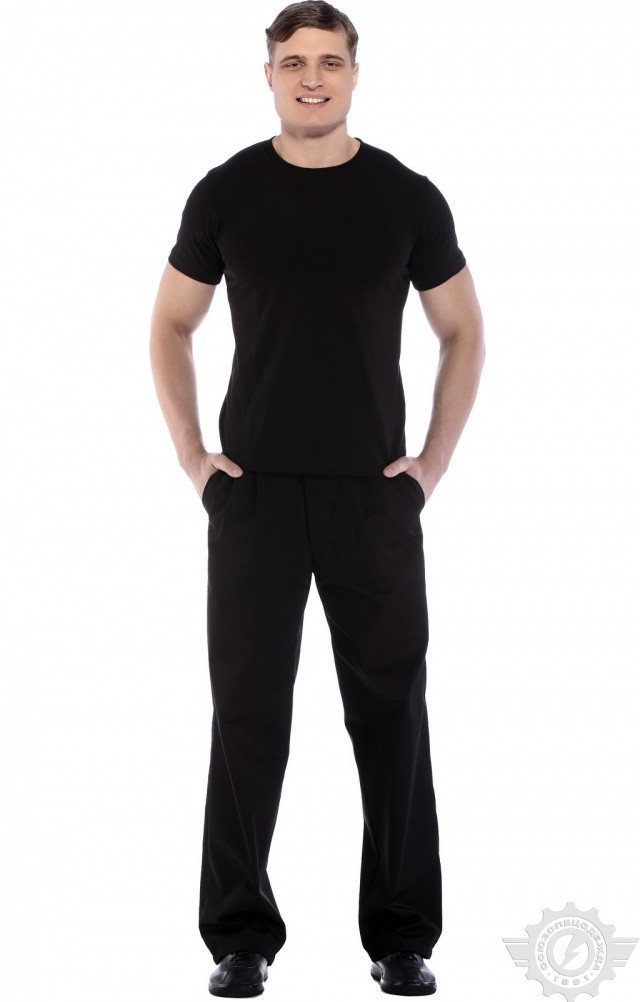 4958214 Футболка черная  Одежда для официантов  размер 2XL (52-54) Спецодежда  - Вид №8