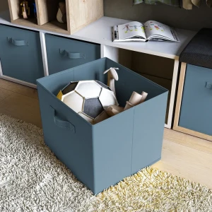 Короб Spaceo Fjord 31x31x31 см 29.7 л полиэстер цвет голубой 81990614 STLM-2137588