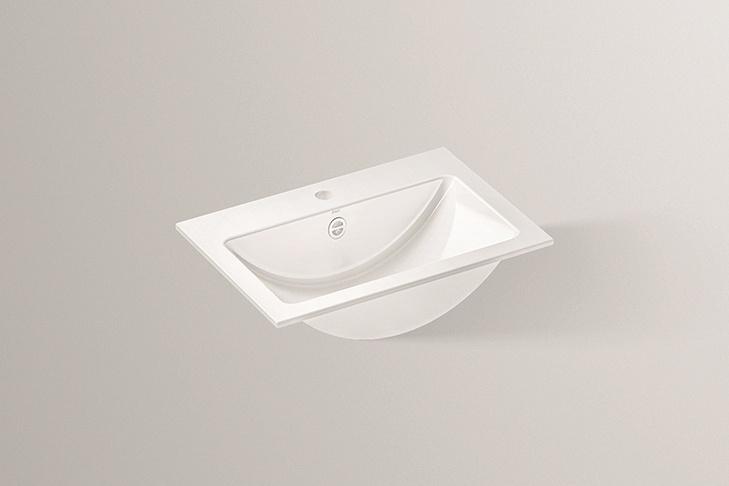 2202000000 Встраиваемая раковина, eb.r585h, белая, proshield Alape серия R 