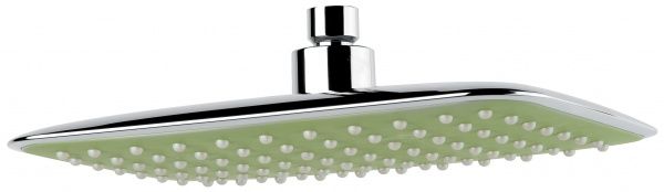 C06675CR(green) Прямоугольная головка верхнего душа. 257*188 мм. ABS. Зеленая, цвет хром EMMEVI 