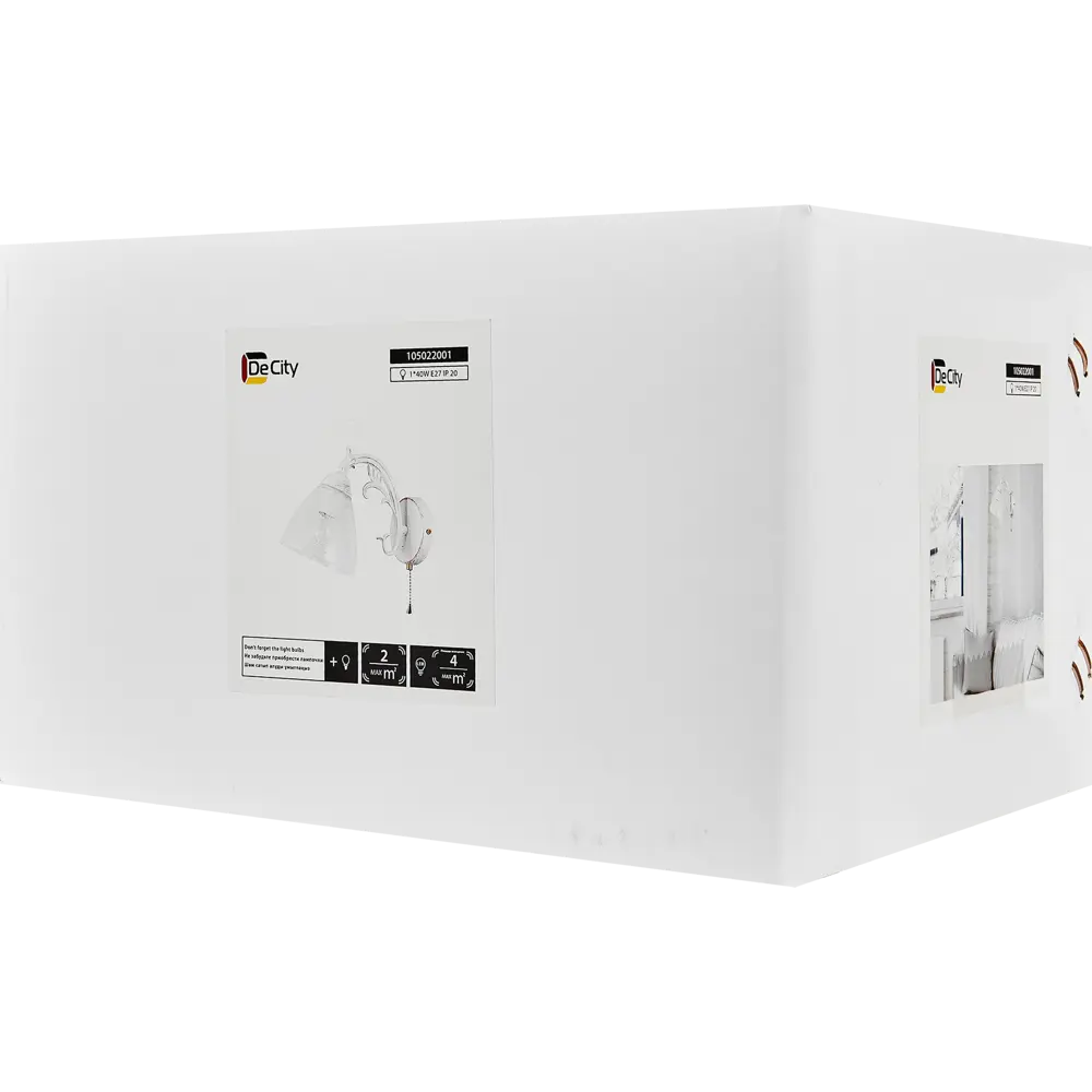 Настенный светильник De City Ариадна цвет белый/золото STLM-2169297 - Вид №7