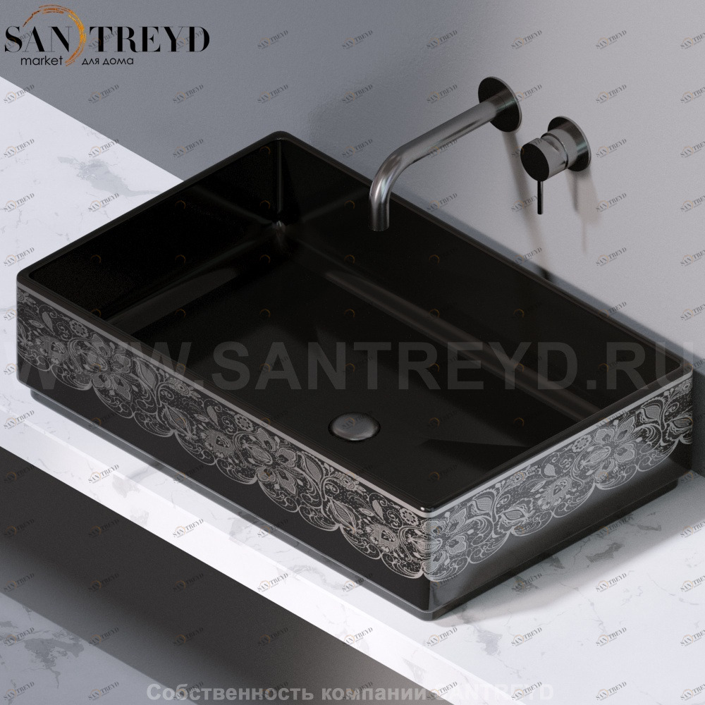 L620461P Накладная раковина на столешницу  прямоугольная A. e T. Italia Fly AeT ITALIA