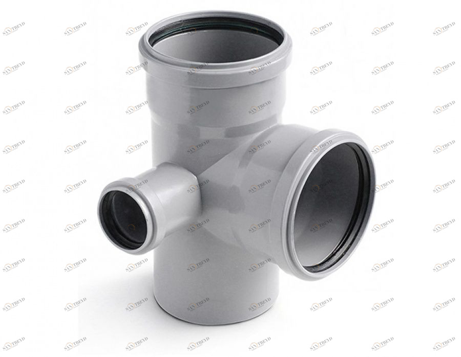 Крестовина канализационная двухплоскостная Д110х110х50мм левая Политек 6291