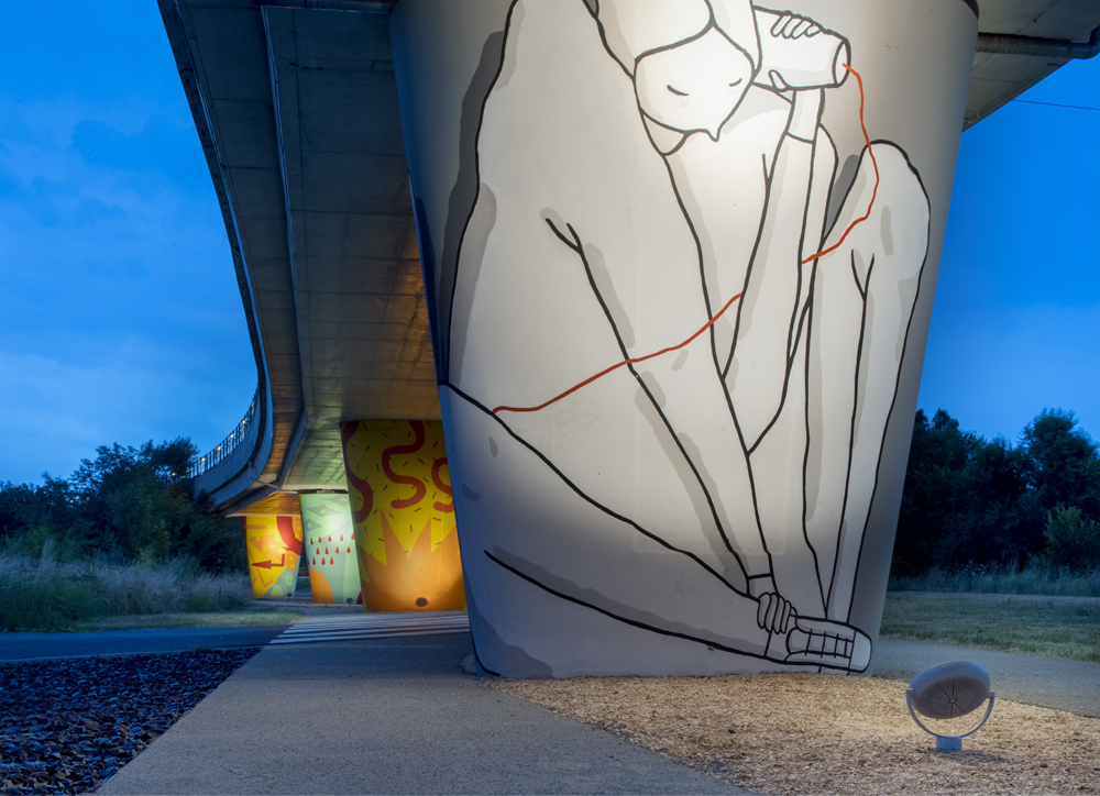 8840601 Проектор Platek SUN Large Proiettore  SUN Large Floodlight - 32 LED RGBW 24°  - Вид №2