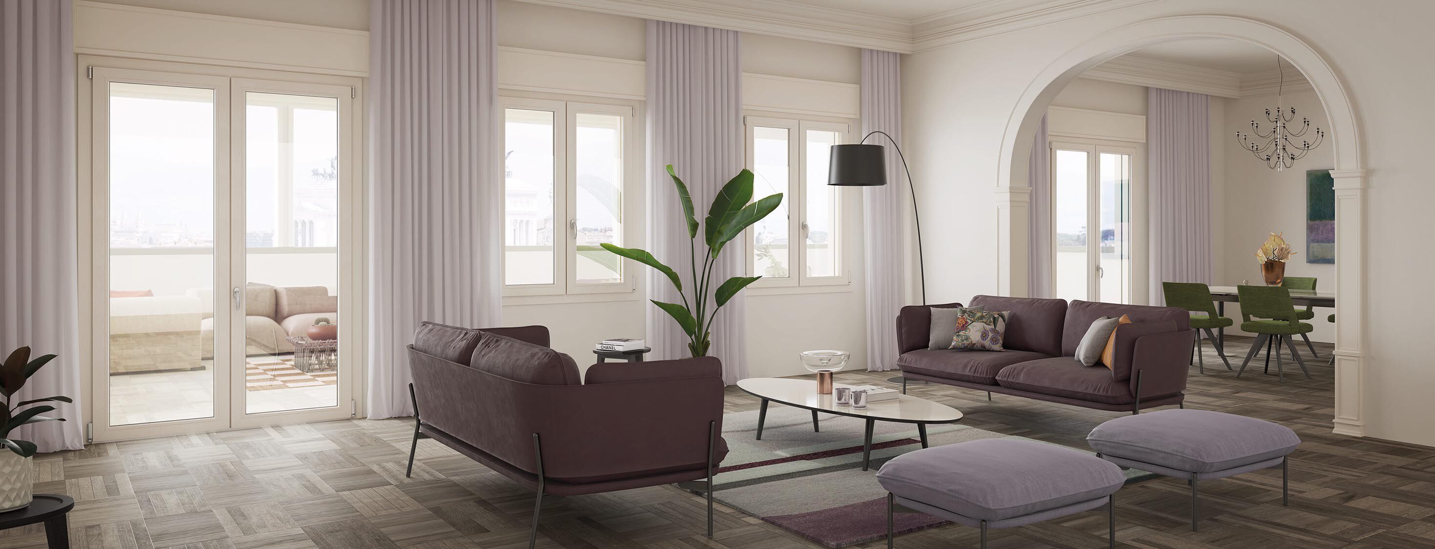 ПВХ створки окна D&V Serramenti MELISSA ARCH-00073229 - Вид №6