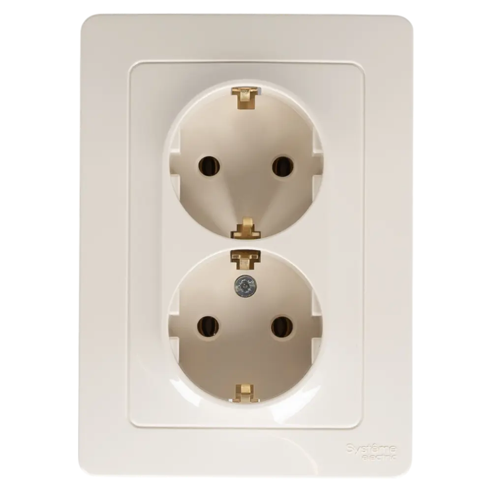 Розетка встраиваемая Systeme Electric Blanca с заземлением 16 А IP44 цвет бежевый 84500037 STLM-2173454