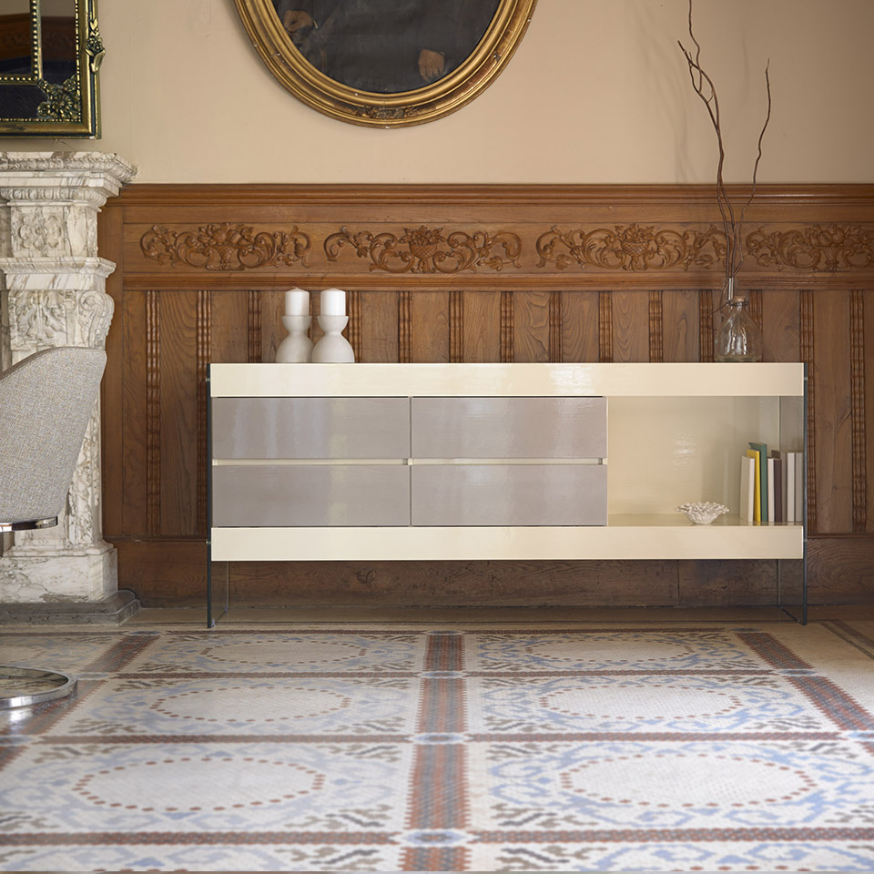 Тумба под телевизор белая длинная Instinto от Angel Cerda ANGEL CERDA  148695 Белый  - Вид №2