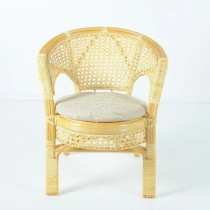 Кресло с подушкой бежевое из ротанга "Мед" 02/15В VINOTTI  00-3885223 Бежевый