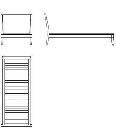 Morelato Кровать Cherry с мягким изголовьем Biedermeier Art. 2886 - Вид №4